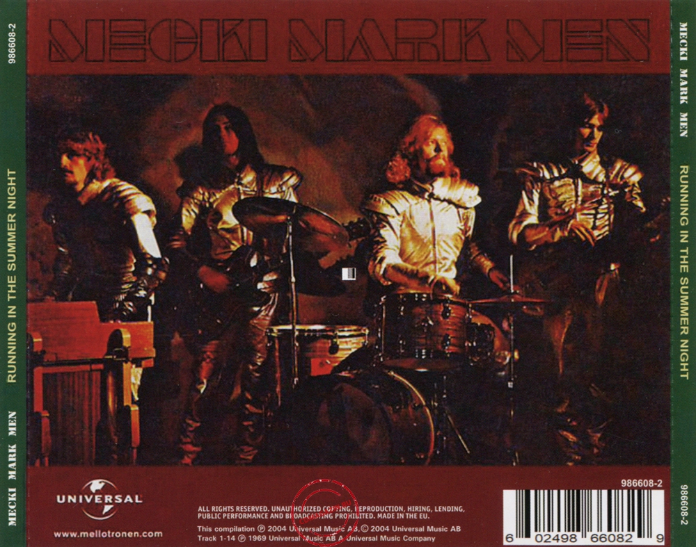 Audio CD: Mecki Mark Men (1969) Running In The Summer Night Audio CD: Mecki Mark Men (1969) Running In The Summer Night
