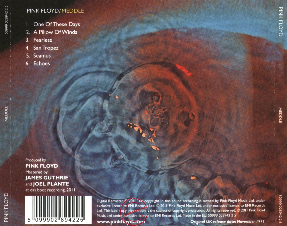 Audio CD: Pink Floyd (1971) Meddle Audio CD: Pink Floyd (1971) Meddle
