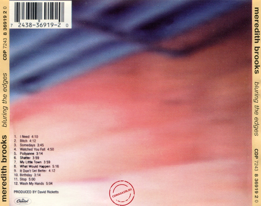 Audio CD: Meredith Brooks (1997) Blurring The Edges
