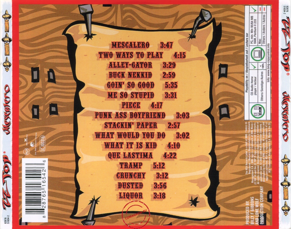 Audio CD: ZZ Top (2003) Mescalero