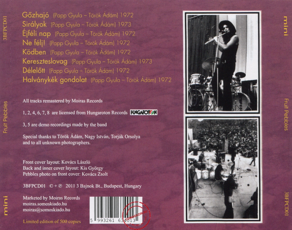 Audio CD: Mini (3) (1973) Fruit Pebbles