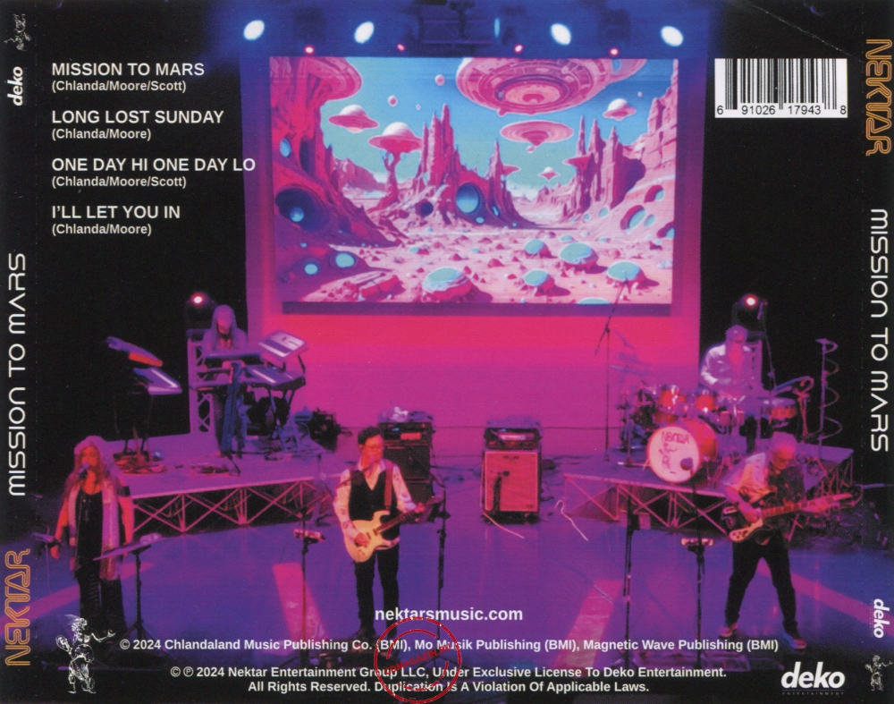 Audio CD: Nektar (2024) Mission To Mars Audio CD: Nektar (2024) Mission To Mars
