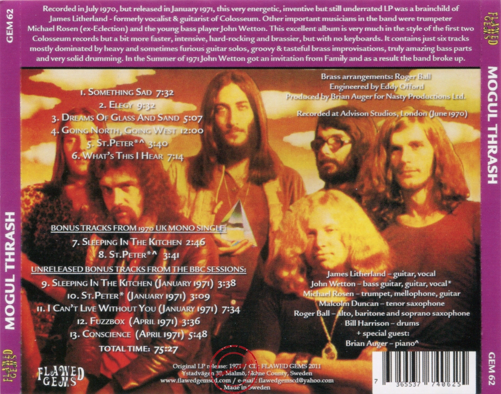 Audio CD: Mogul Thrash (1971) Mogul Thrash Audio CD: Mogul Thrash (1971) Mogul Thrash