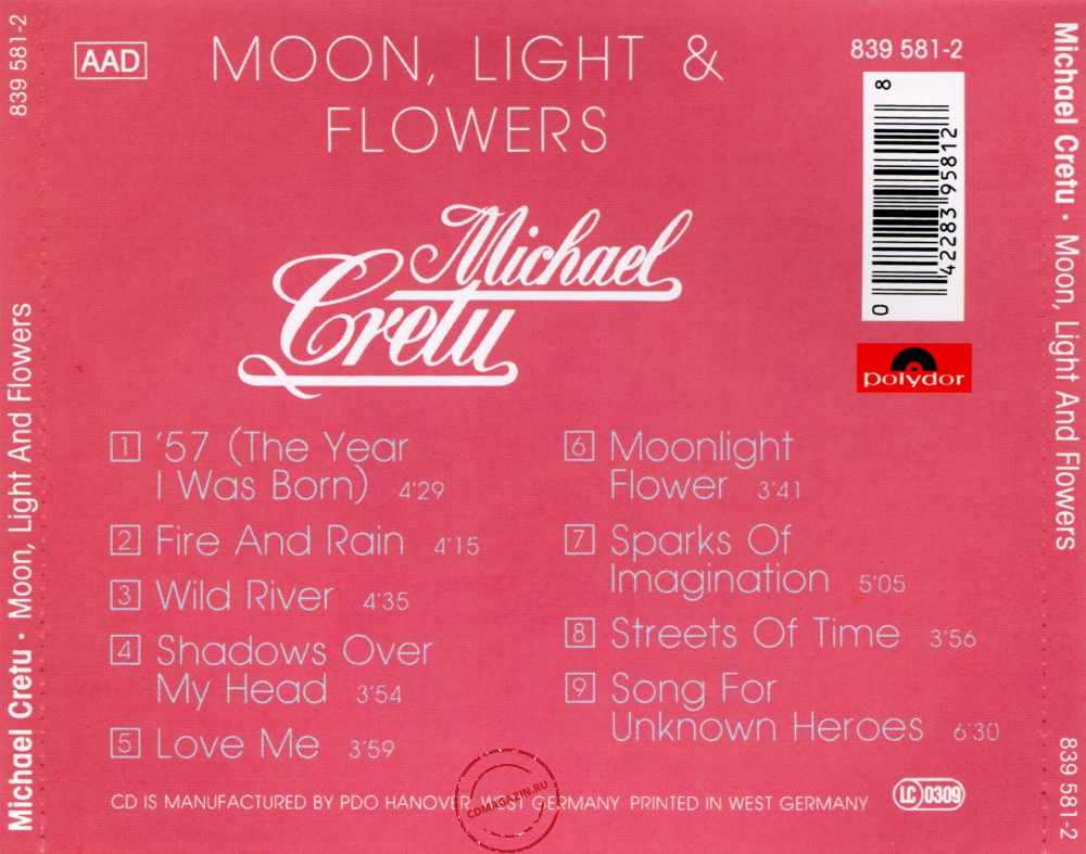 Audio CD: Michael Cretu (1979) Moon, Light & Flowers