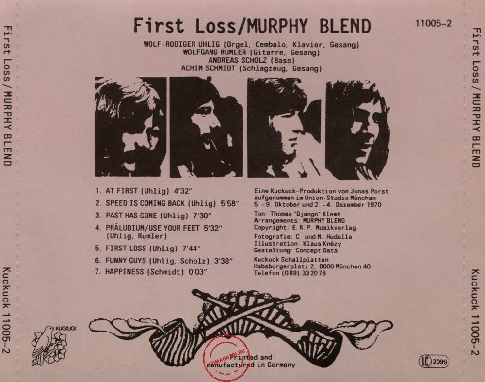 Audio CD: Murphy Blend (1970) First Loss