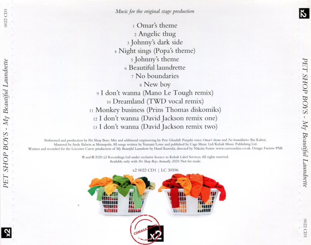Audio CD: Pet Shop Boys (2020) My Beautiful Laundrette
