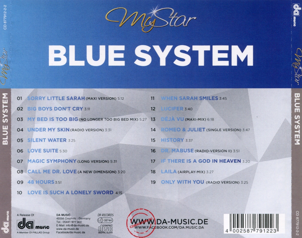 Audio CD: Blue System (2021) My Star