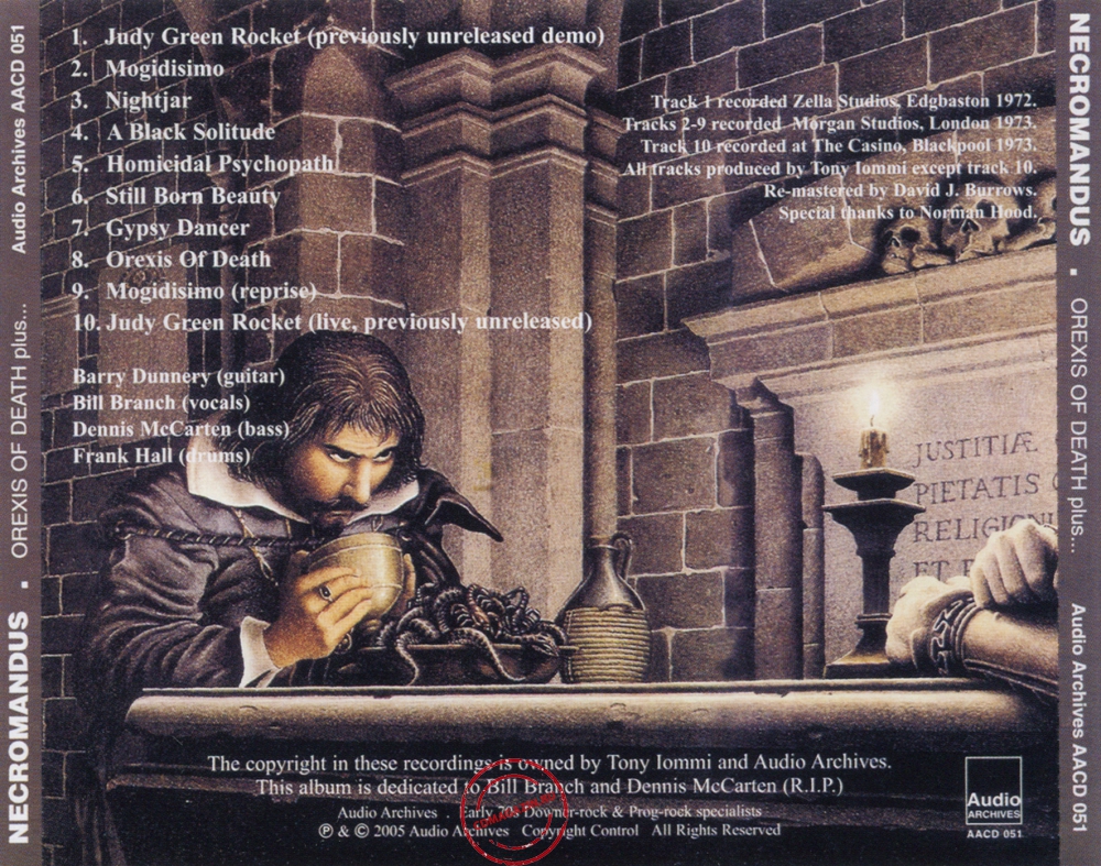 Audio CD: Necromandus (1973) Orexis Of Death Plus... Audio CD: Necromandus (1973) Orexis Of Death Plus...