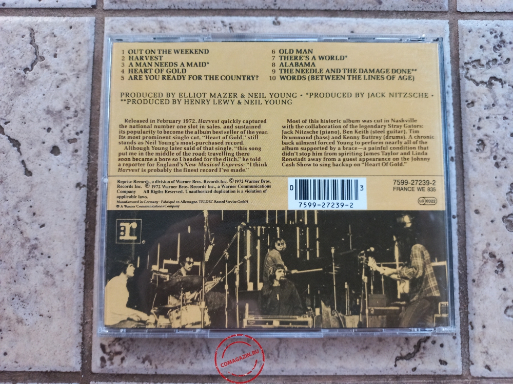 Audio CD: Neil Young (1972) Harvest
