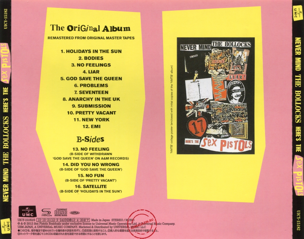 Audio CD: Sex Pistols (1977) Never Mind The Bollocks Here's The Sex Pistols Audio CD: Sex Pistols (1977) Never Mind The Bollocks Here's The Sex Pistols