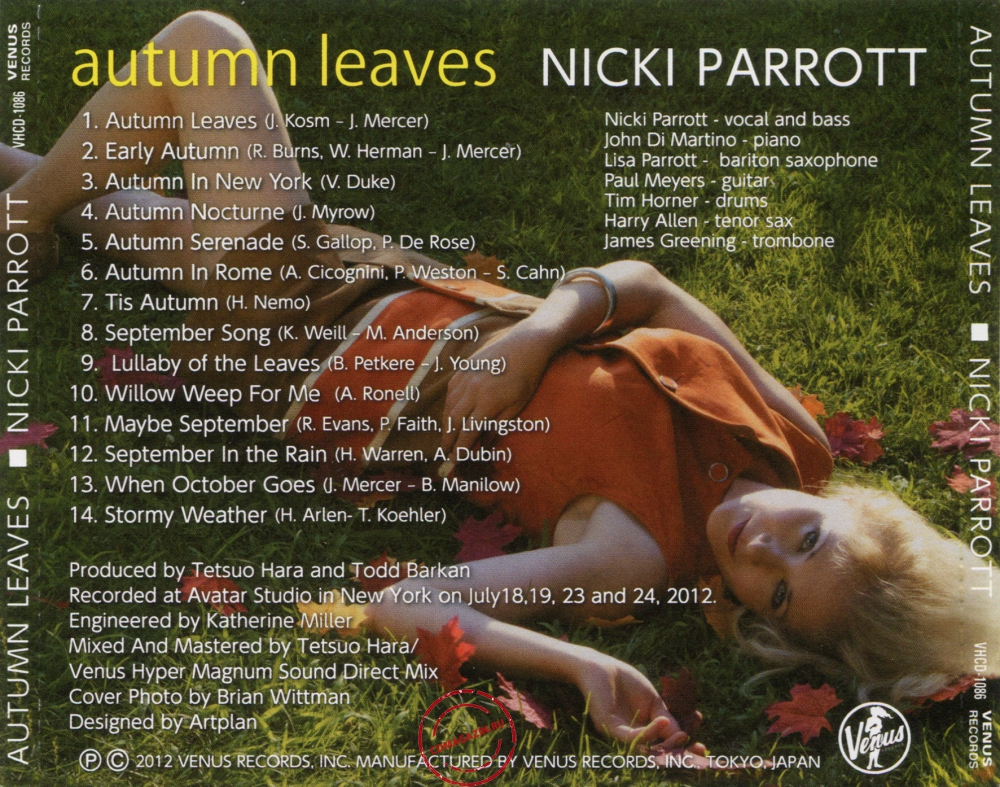 Audio CD: Nicki Parrott (2012) Autumn Leaves Audio CD: Nicki Parrott (2012) Autumn Leaves