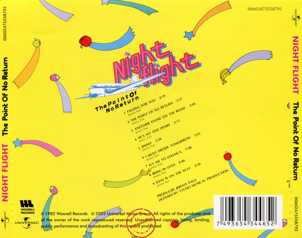 Audio CD: Night Flight (10) (1982) The Point Of No Return
