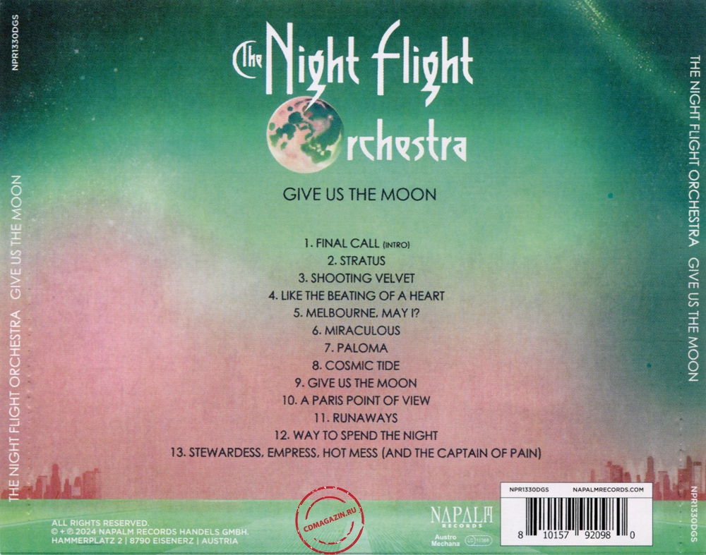 Audio CD: Night Flight Orchestra (2025) Give Us The Moon Audio CD: Night Flight Orchestra (2025) Give Us The Moon