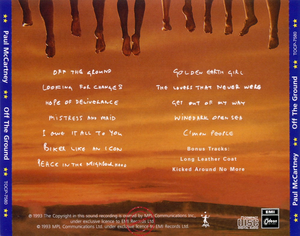 Audio CD: Paul McCartney (1993) Off The Ground Audio CD: Paul McCartney (1993) Off The Ground
