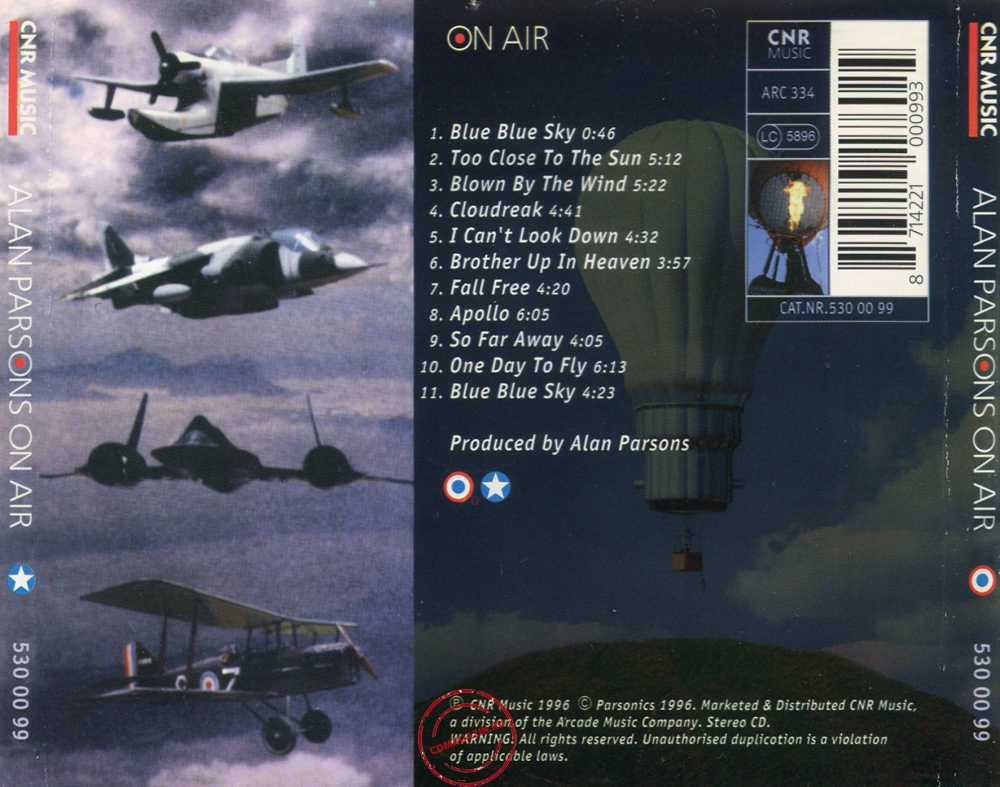 Audio CD: Alan Parsons (1996) On Air