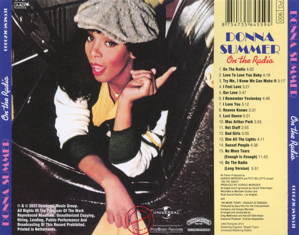 Audio CD: Donna Summer (1979) On The Radio Audio CD: Donna Summer (1979) On The Radio