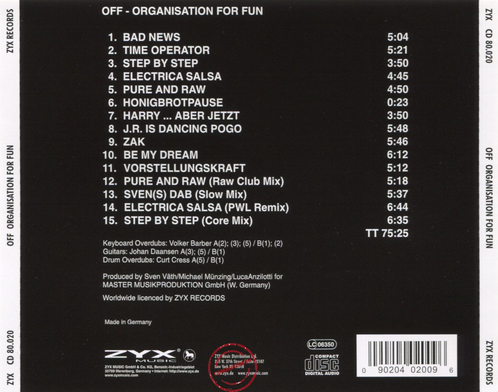 Audio CD: Off (1988) Organisation For Fun