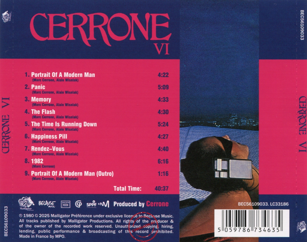 Audio CD: Cerrone (1980) Cerrone VI (Panic)