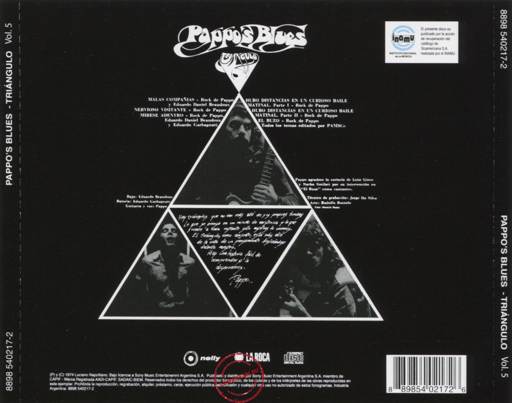 Audio CD: Pappo's Blues (1974) Vol. 5 - Triangulo