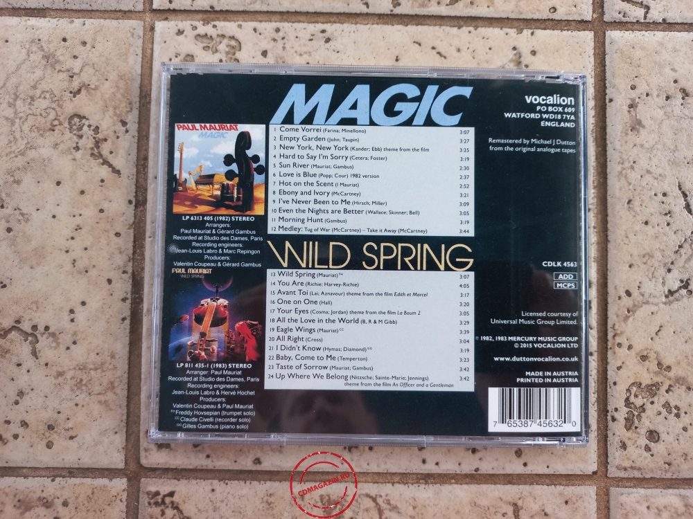 Audio CD: Paul Mauriat (1982) Magic + Wild Spring