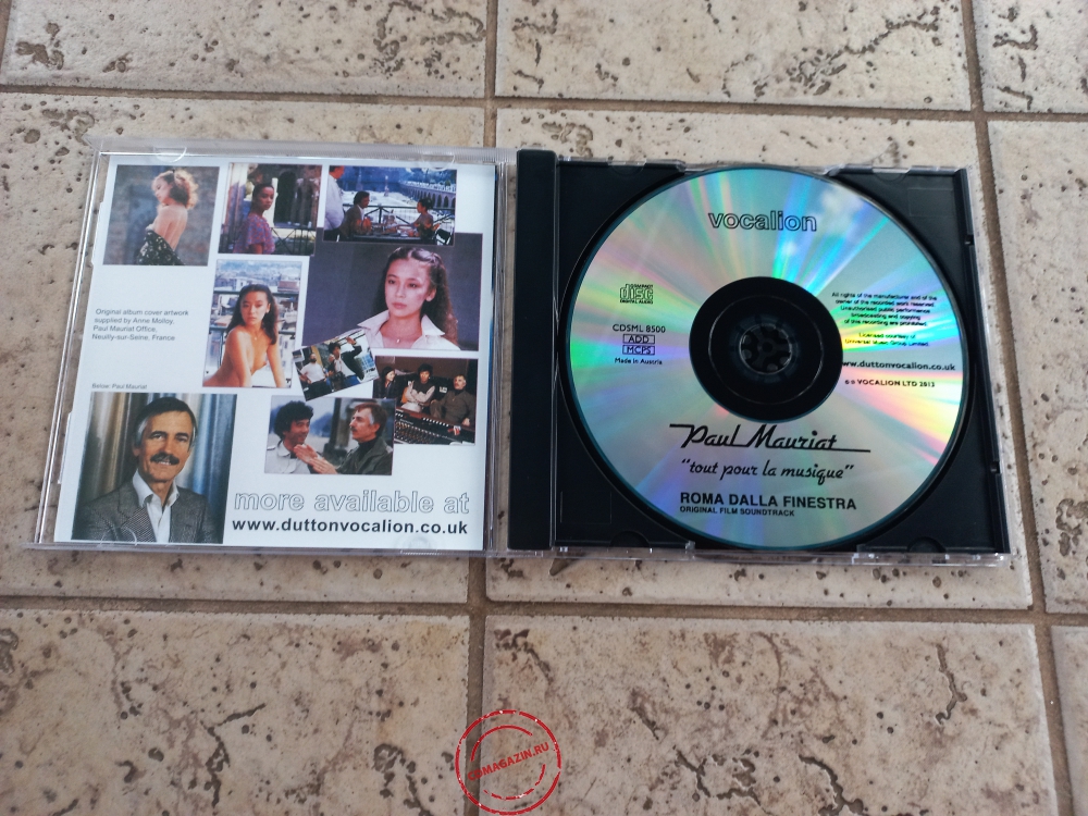 Audio CD: Paul Mauriat (1982) Tout Pour La Musique + Roma Dalla Finestra