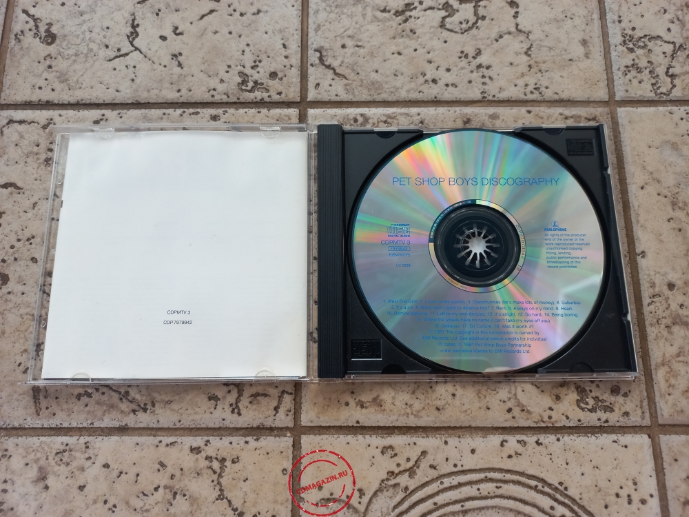 Audio CD: Pet Shop Boys (1991) Discography (The Complete Singles Collection)