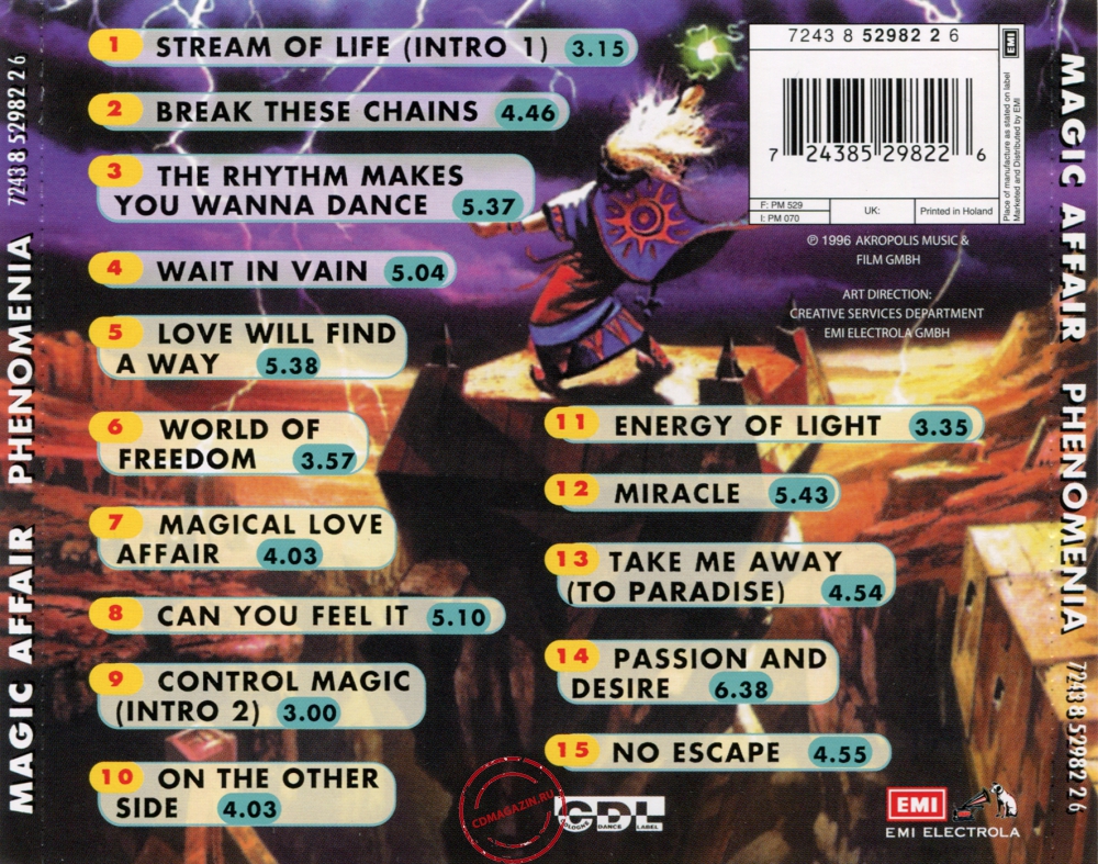 Audio CD: Magic Affair (1996) Phenomenia Audio CD: Magic Affair (1996) Phenomenia