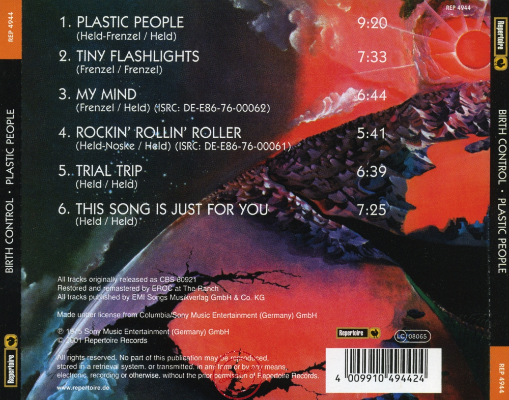 Audio CD: Birth Control (1975) Plastic People Audio CD: Birth Control (1975) Plastic People