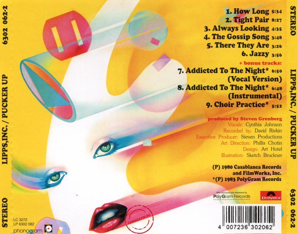 Audio CD: Lipps Inc. (1980) Pucker Up