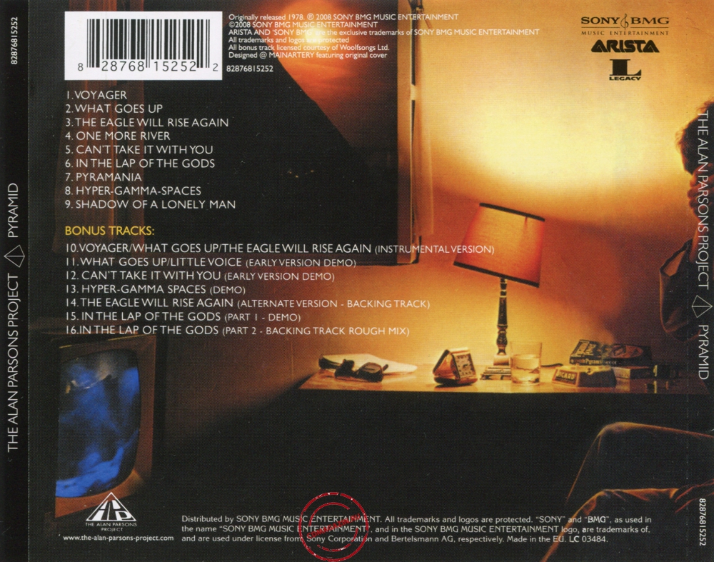 Audio CD: Alan Parsons Project (1978) Pyramid Audio CD: Alan Parsons Project (1978) Pyramid