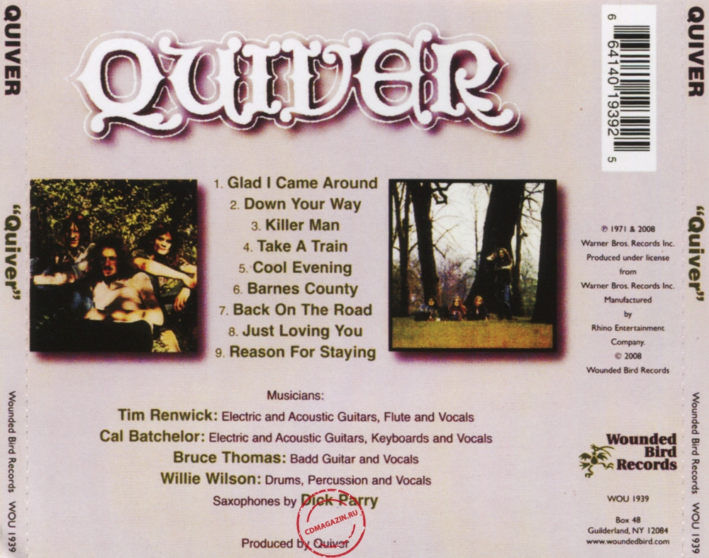 Audio CD: Quiver (1971) Quiver