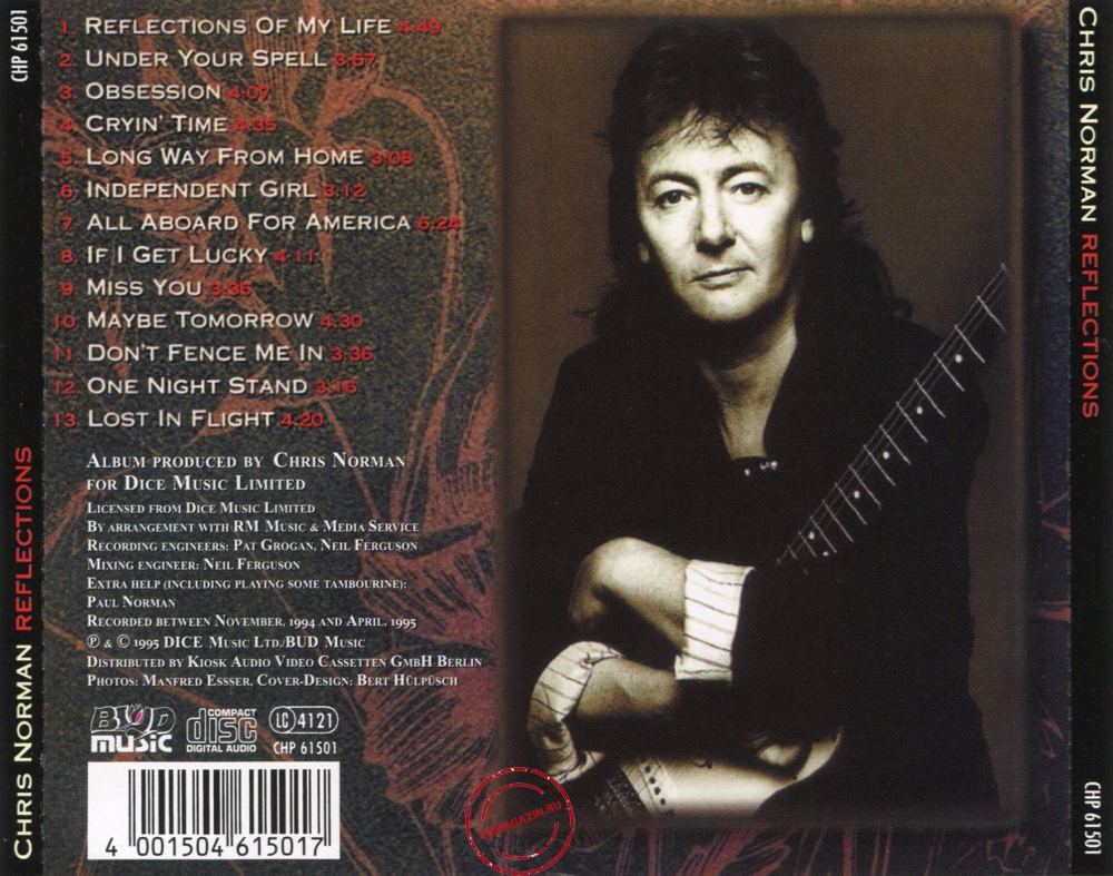 Audio CD: Chris Norman (1995) Reflections Audio CD: Chris Norman (1995) Reflections