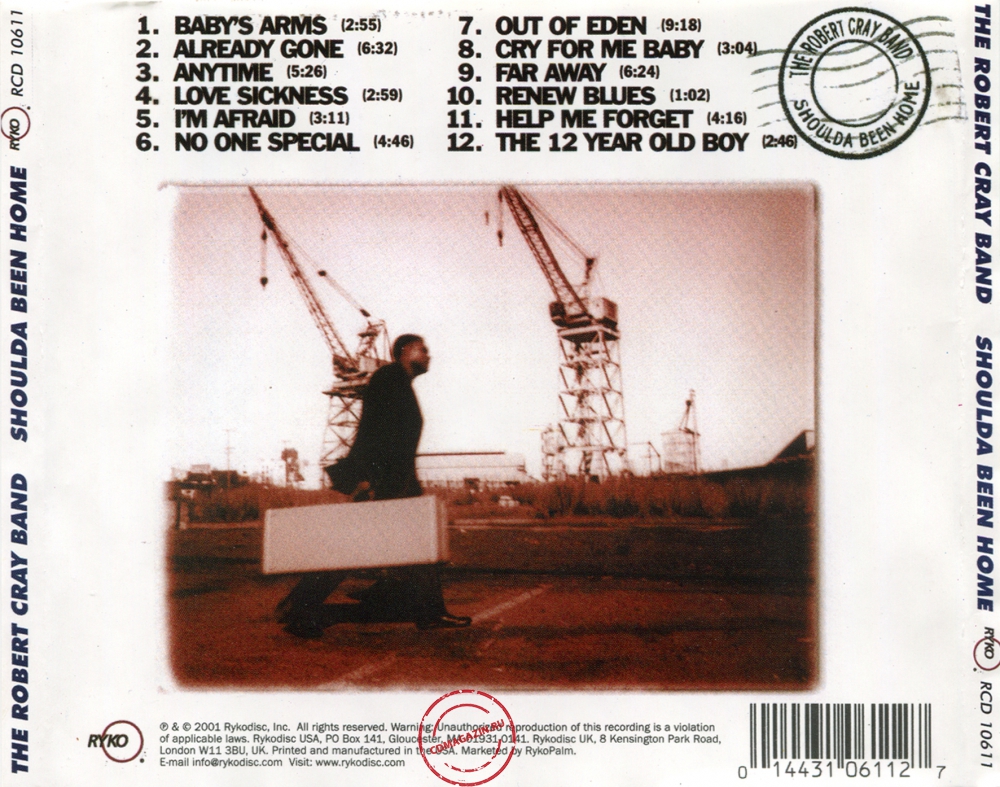 Audio CD: Robert Cray (2001) Shoulda Been Home