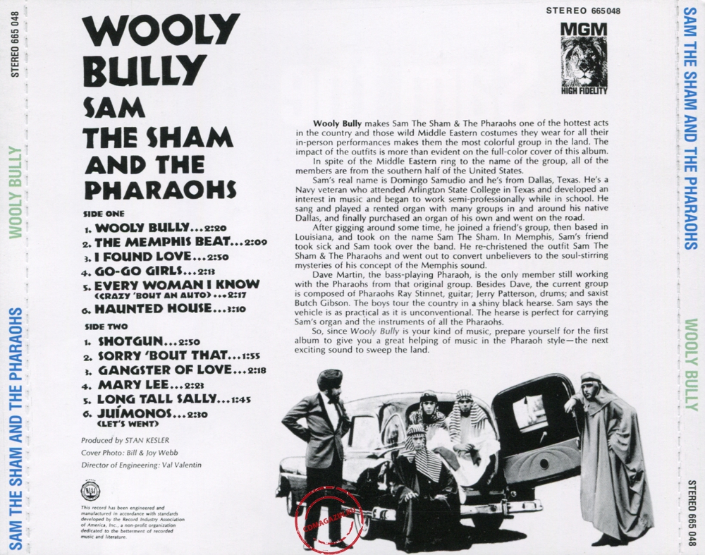 Audio CD: Sam The Sham & The Pharaohs (1965) Wooly Bully