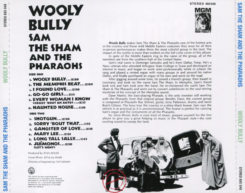 Audio CD: Sam The Sham & The Pharaohs (1965) Wooly Bully Audio CD: Sam The Sham & The Pharaohs (1965) Wooly Bully