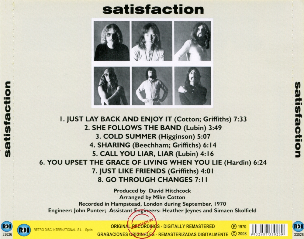 Audio CD: Satisfaction (2) (1970) Satisfaction Audio CD: Satisfaction (2) (1970) Satisfaction