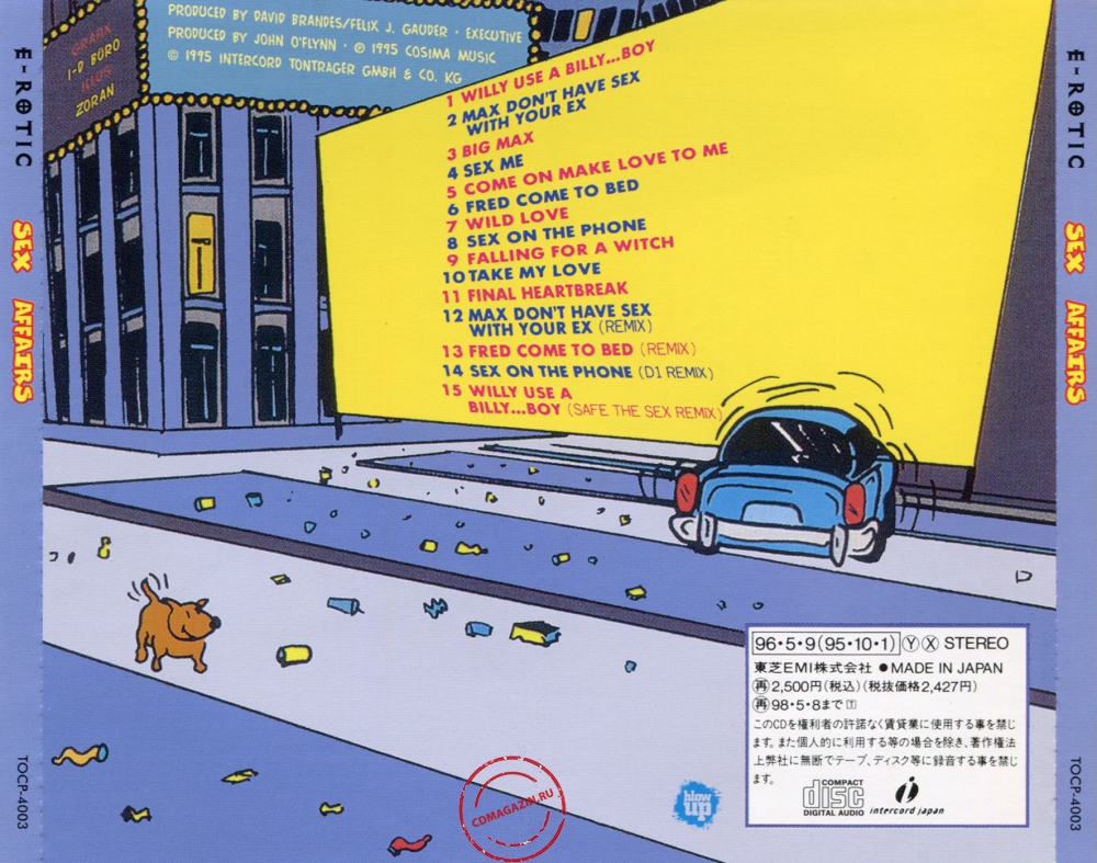 Audio CD: E-Rotic (1995) Sex Affairs