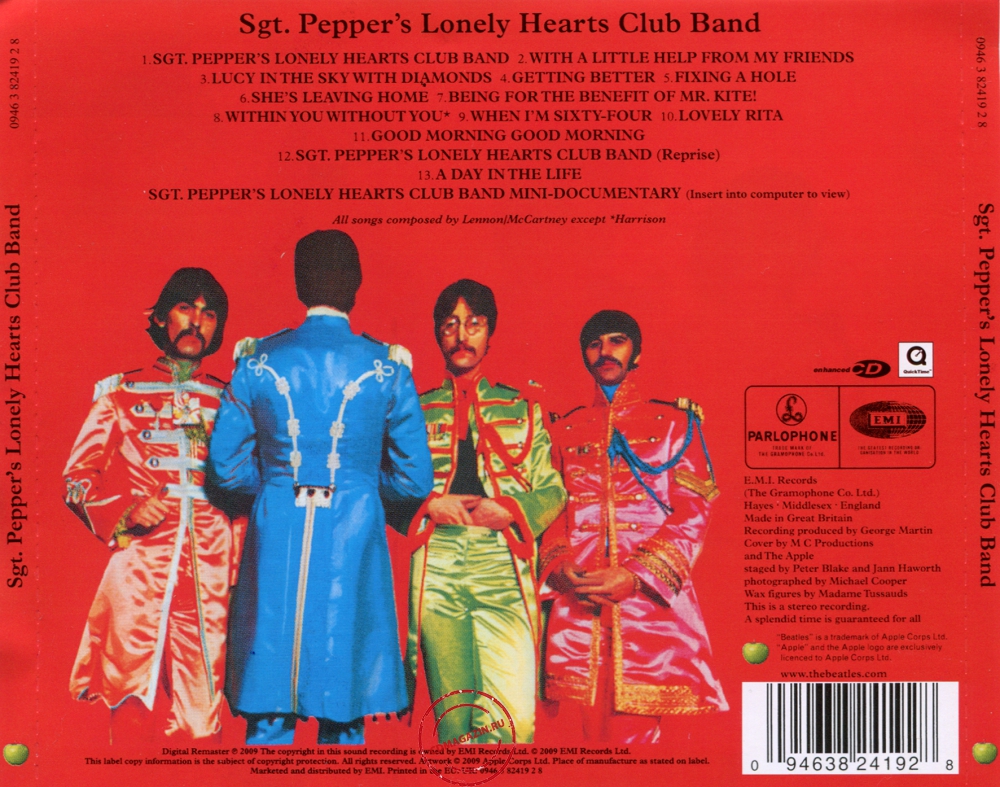 Audio CD: Beatles (1967) Sgt. Pepper's Lonely Hearts Club Band Audio CD: Beatles (1967) Sgt. Pepper's Lonely Hearts Club Band