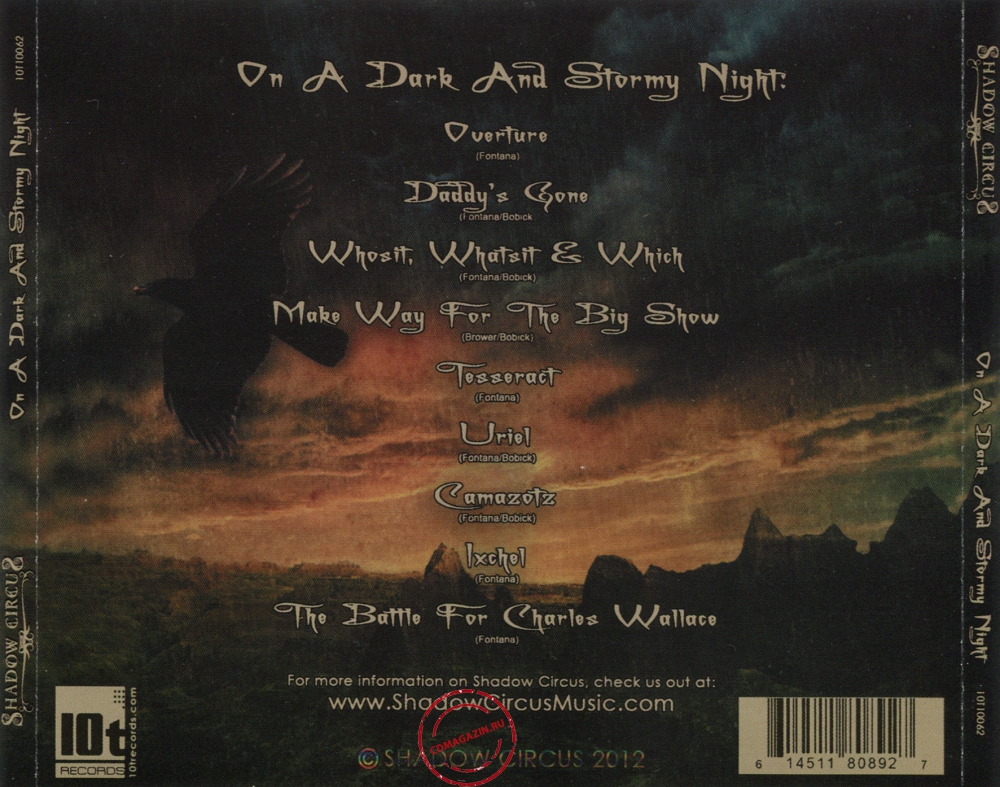 Audio CD: Shadow Circus (2012) On A Dark And Stormy Night