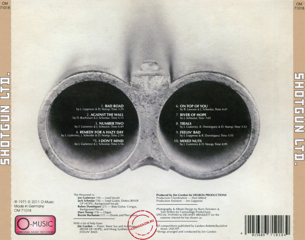 Audio CD: Shotgun Ltd. (1971) Shotgun Ltd. Audio CD: Shotgun Ltd. (1971) Shotgun Ltd.