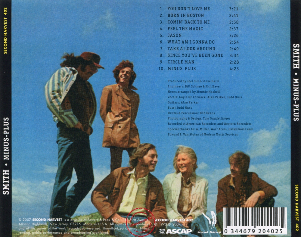 Audio CD: Smith (3) (1970) Minus-Plus