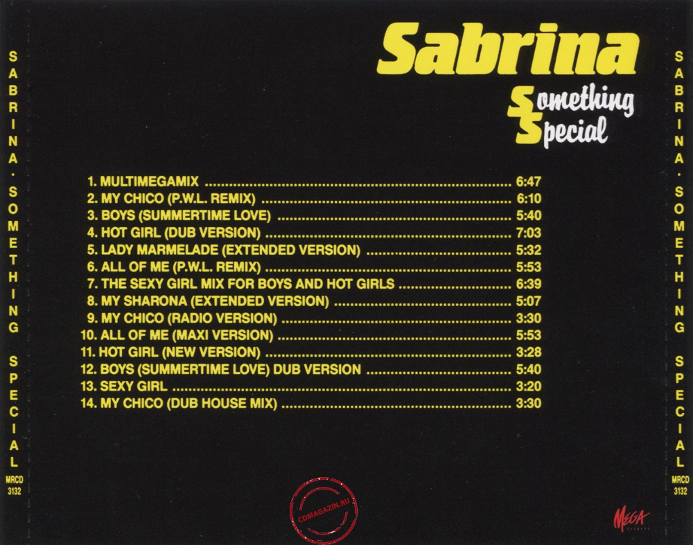 Audio CD: Sabrina (1988) Something Special