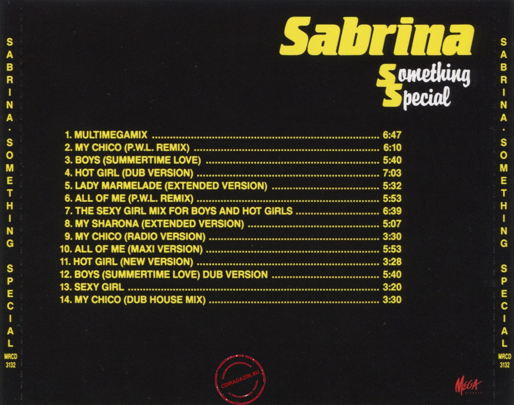 Audio CD: Sabrina (1988) Something Special Audio CD: Sabrina (1988) Something Special
