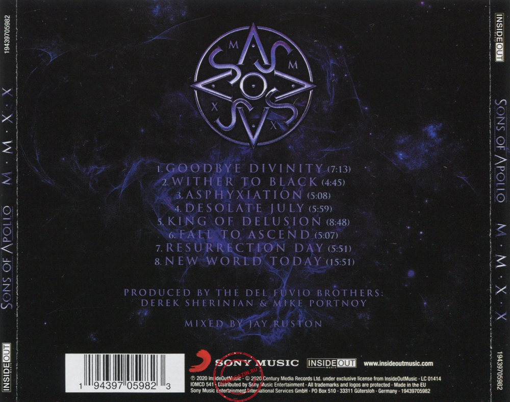 Audio CD: Sons Of Apollo (2020) MMXX
