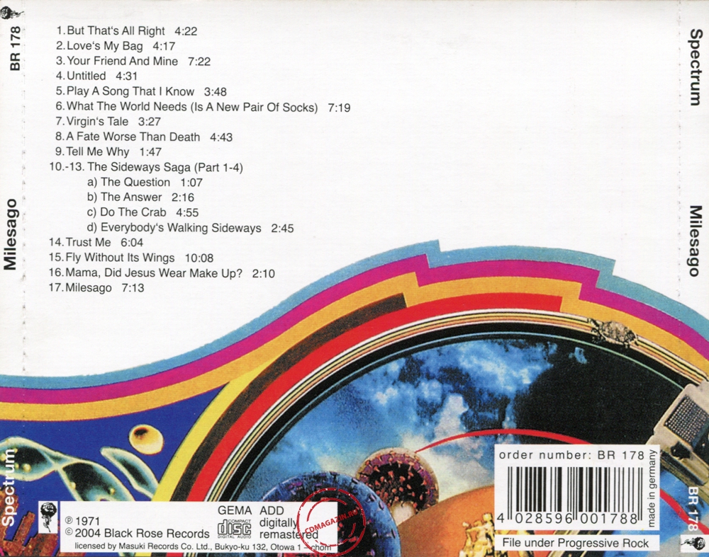 Audio CD: Spectrum (16) (1971) Milesago Audio CD: Spectrum (16) (1971) Milesago