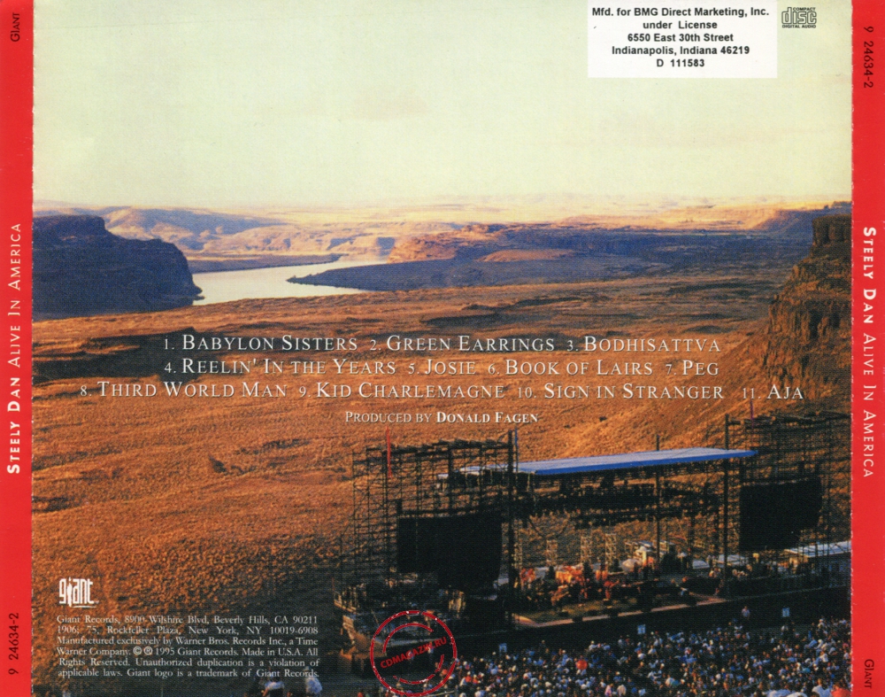 Audio CD: Steely Dan (1995) Alive In America