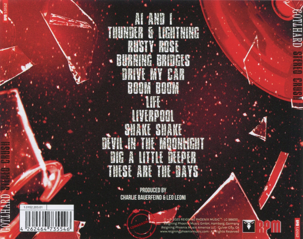 Audio CD: Gotthard (2025) Stereo Crush Audio CD: Gotthard (2025) Stereo Crush