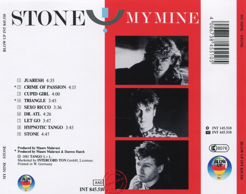 Audio CD: My Mine (1985) Stone