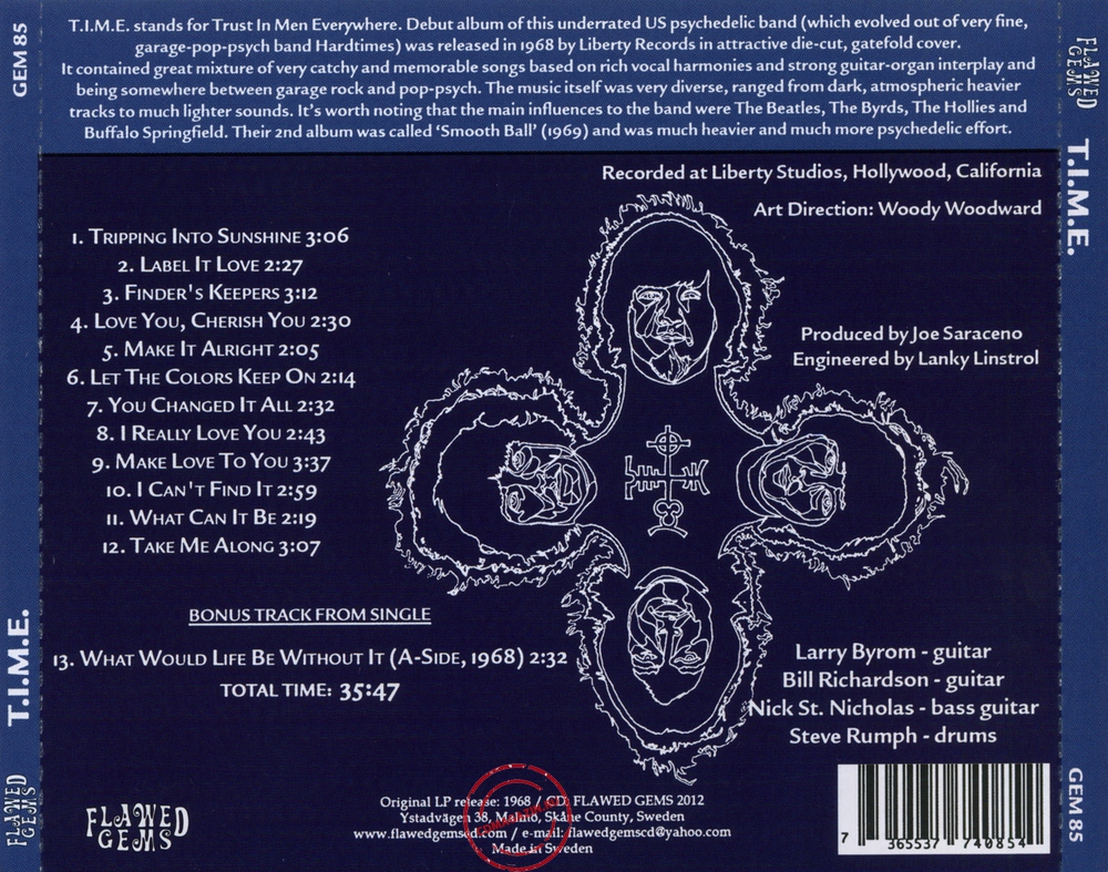 Audio CD: T.I.M.E. (3) (1968) Time Audio CD: T.I.M.E. (3) (1968) Time