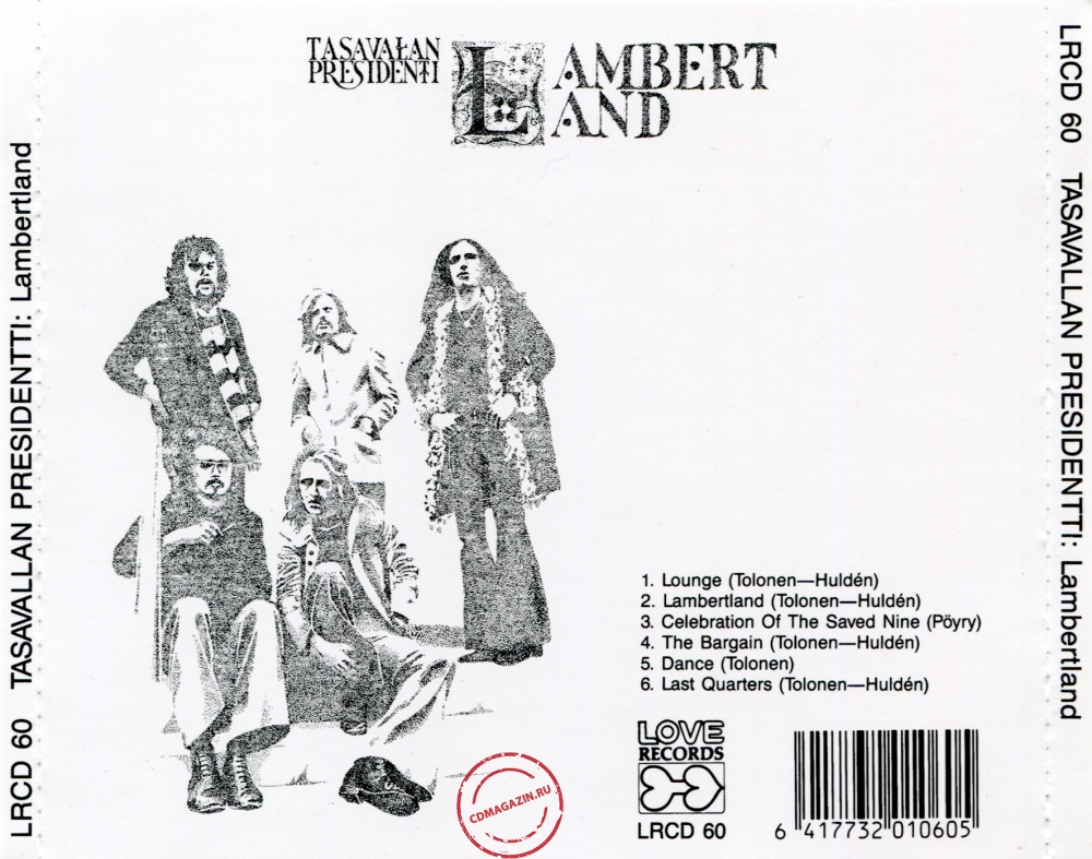 Audio CD: Tasavallan Presidentti (1972) Lambertland Audio CD: Tasavallan Presidentti (1972) Lambertland